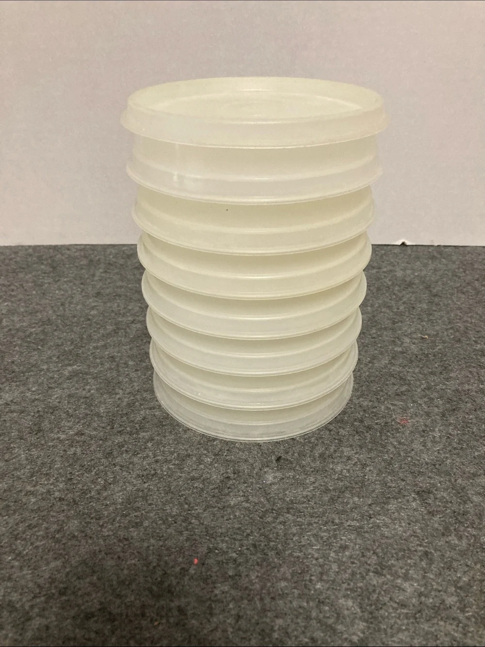 Vintage Tupperware hamburger keepers seven